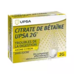 Citrate De Betaïne Upsa 2 G Comprimés Effervescents Sans Sucre Citron 2t/10 à ST-ETIENNE-DE-TULMONT