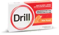 Drill Pastilles à Sucer Miel Rosat Plq/24 à ST-ETIENNE-DE-TULMONT