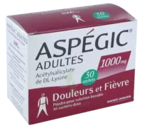 Aspegic Adultes 1000 Mg, Poudre Pour Solution Buvable En Sachet-dose 30 à ST-ETIENNE-DE-TULMONT