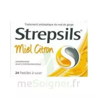 Strepsils Pastilles à Sucer Miel Citron Plq/24 à ST-ETIENNE-DE-TULMONT