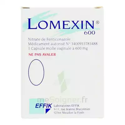 Lomexin 600 Mg Caps Molle Vaginale Plq/1 à ST-ETIENNE-DE-TULMONT